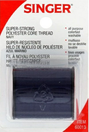 SINGER-SEWING THREAD-150 yd- POLY NAVY