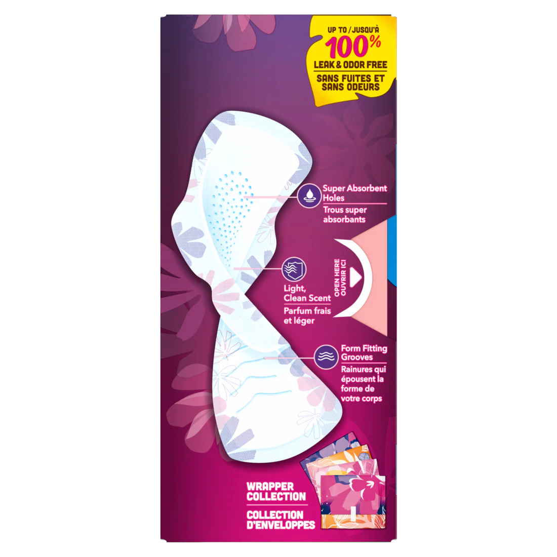 Always Radiant with FlexFoam Pads Size 3 Extra Heavy with Wings Unscented - 22ct