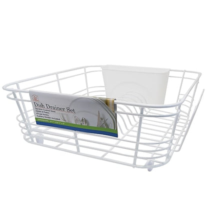 2-Piece Dish Drainer White