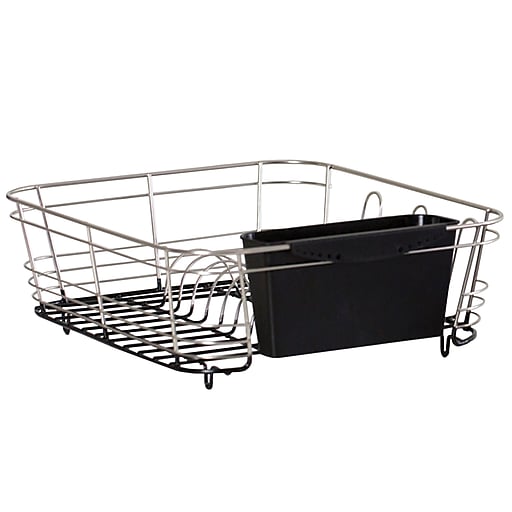 2-Piece Dish Drainer Black
