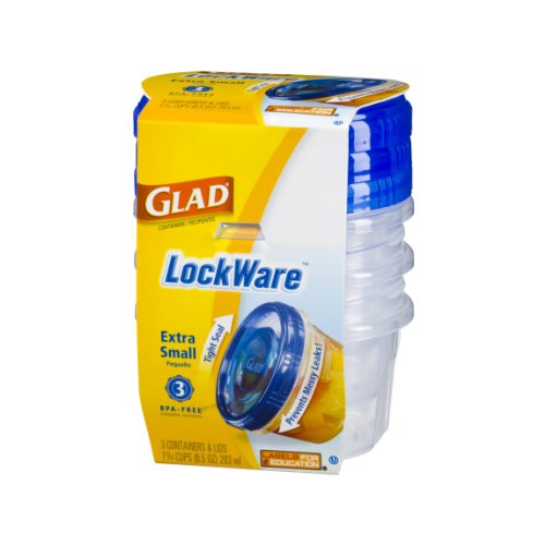 Glad Lockware 3-Ex Small 9.5oz