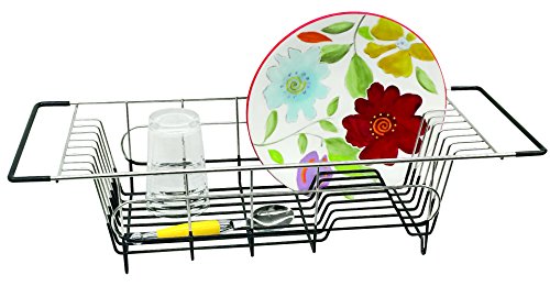 Over the sink dish drainer