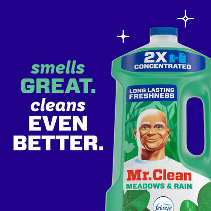 Mr. Clean Meadows & Rain All-Purpose Floor Cleaning Liquid - 64 fl oz: Liquid, Multipurpose, All-Purpose Cleaners