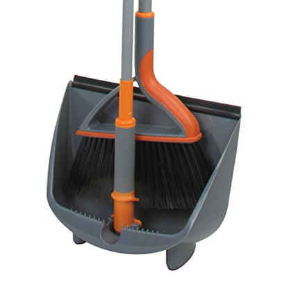 DUSTPAN & BROOM SET-FULL SIZE QUICK ‘N EASY w-DETACH HEAD