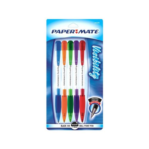 Paper Mate Click Pen 5pc