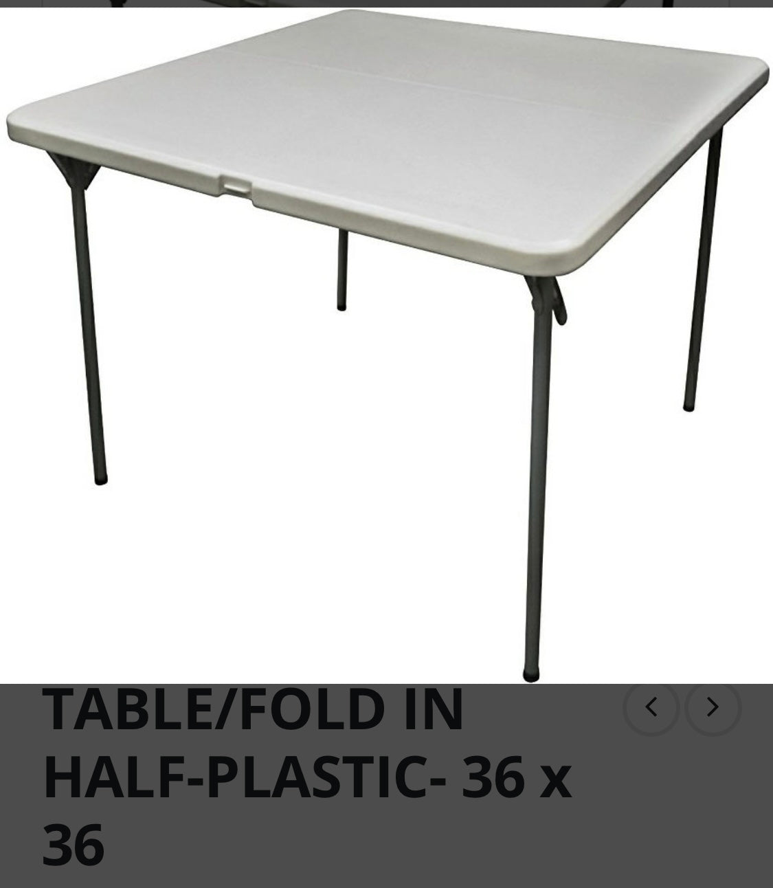 36x36 Table