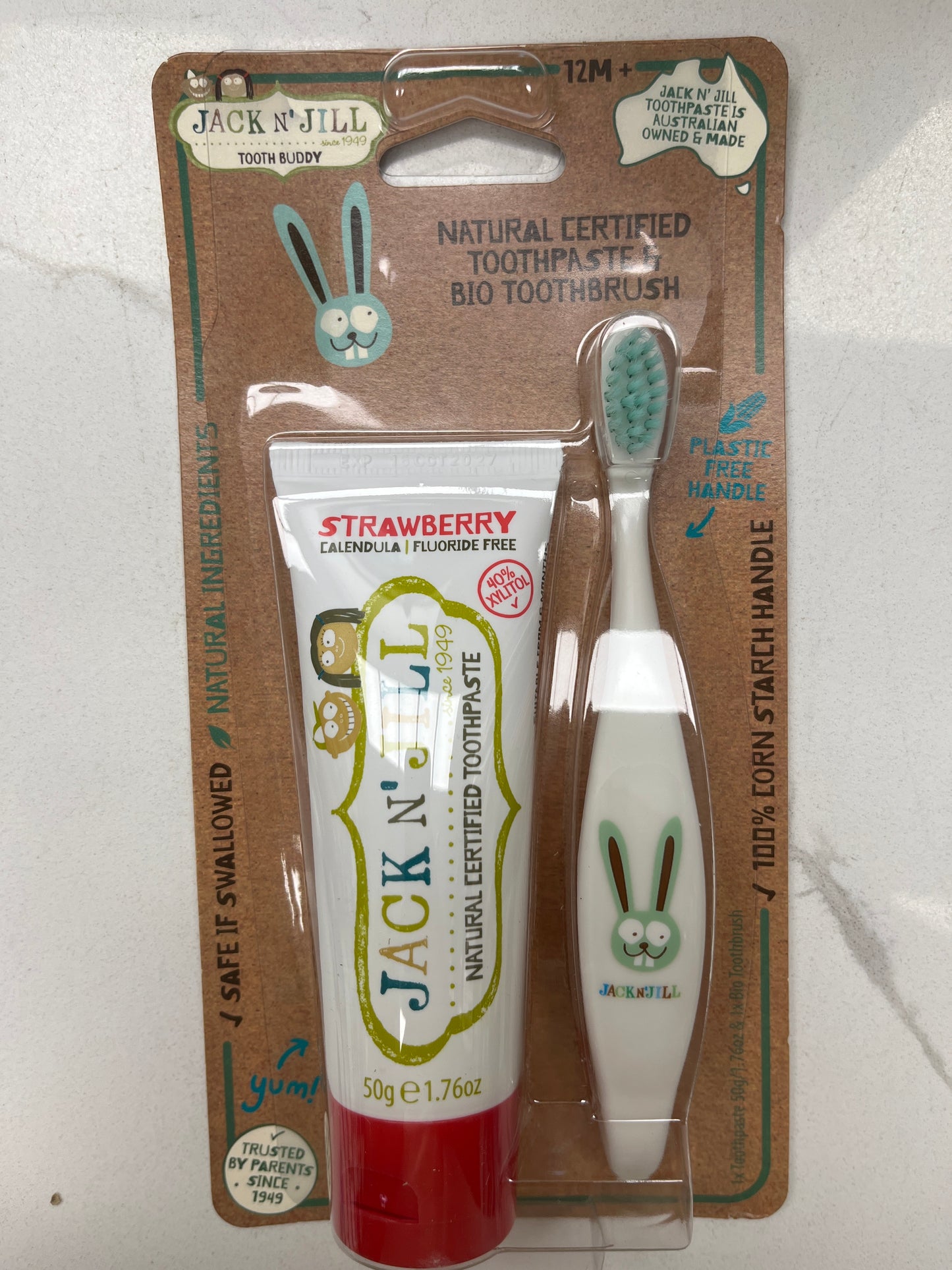 Jack n Jill toothpaste, plus toothbrush