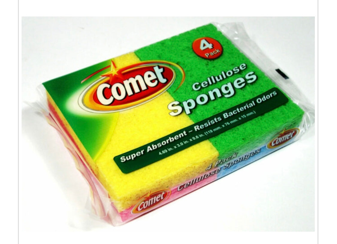 Comet Sponges 4 pack