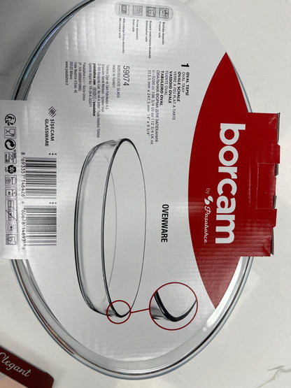 Borcam Oval glass tray