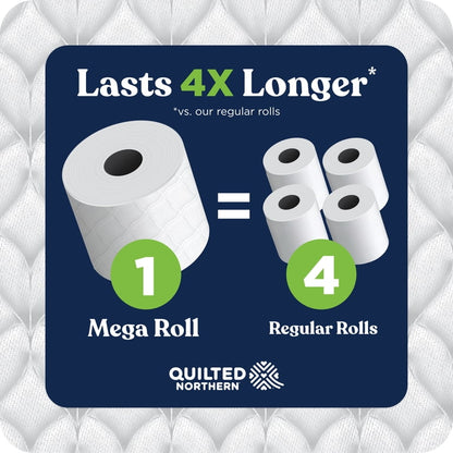 Quilted Northern Ultra Soft & Strong 2-Ply Toilet Paper, 12 Mega Rolls, 255 Sheets Per Roll