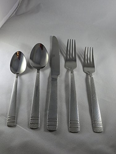 Metropolitan hammered 20 piece stainless steel cutlery reset