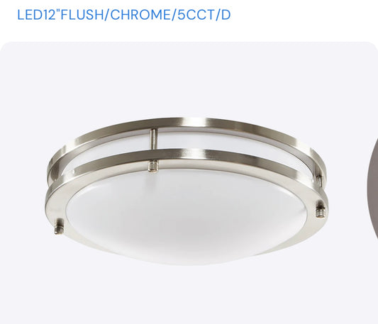 Luxrite LR23281 12” LED chrome Ring fixture