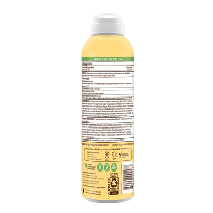 Babo Botanicals Sheer Zinc Mineral Sunscreen Spray SPF 30 (6 oz) Air Powered Spray (Non-Flammable) Sun Protection