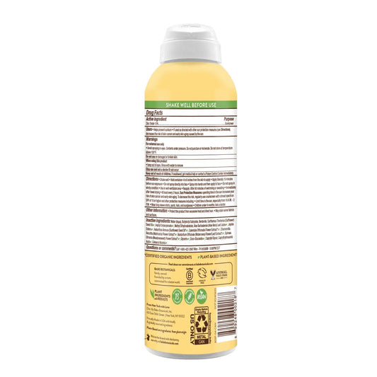 Babo Botanicals Sheer Zinc Mineral Sunscreen Spray SPF 30 (6 oz) Air Powered Spray (Non-Flammable) Sun Protection