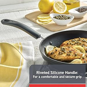 T-Fal Advanced Non Stick Fry Pan 12 Inch, Oven Broiler Safe 350F, Skillet, Kitchen Egg Pan, Omelet Pan, Always Pan, Home, Cookware, Pots and Pans, Dishwasher Safe, Black