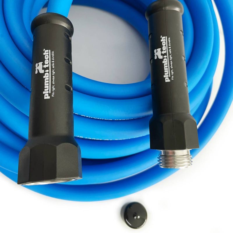 5/8" x 50' Industrial Grade Dual-Purpose Blue Synthetic Rubber Hose