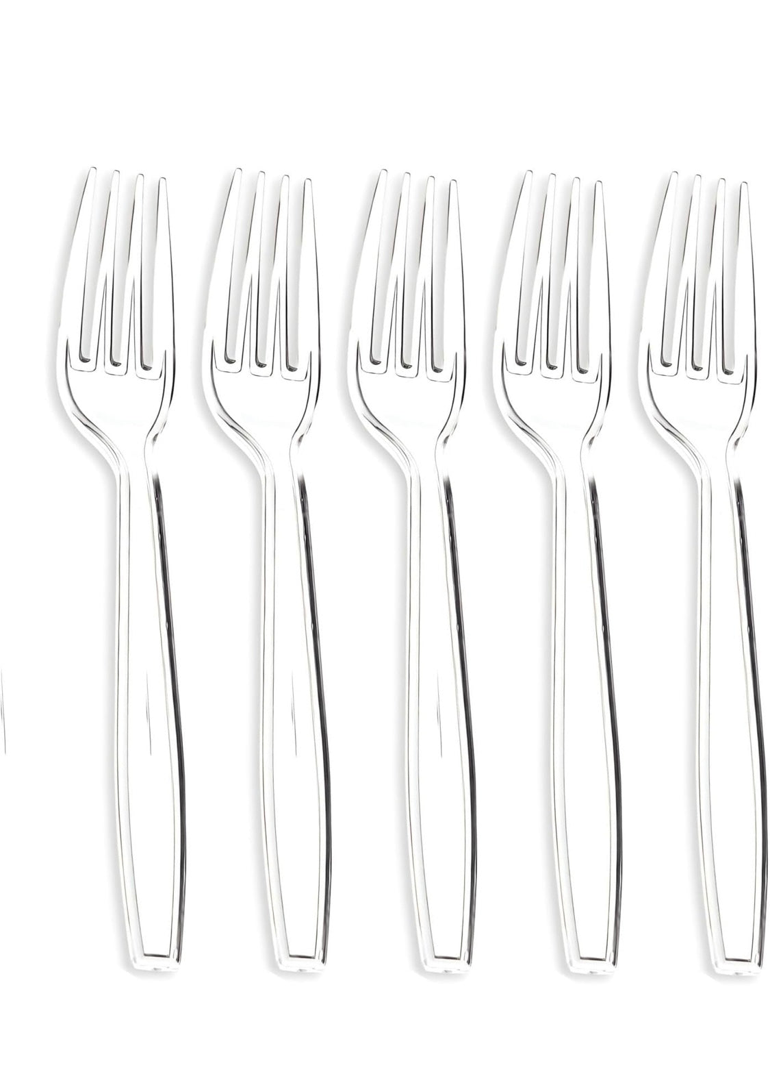 Basic Cutlery Collection, Clear Forks BOX (100 Count)