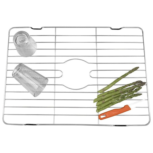 Stainless Steel Sink Protector With Coated Feet 18x12”