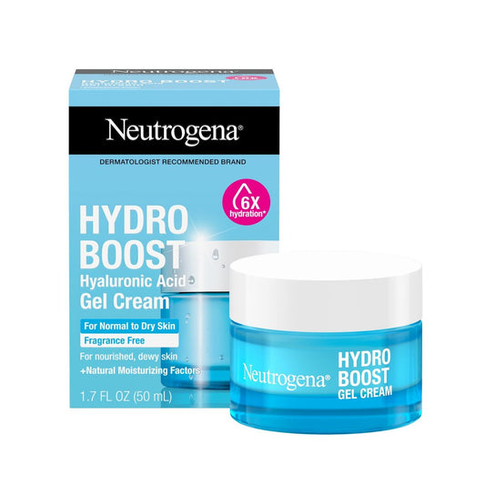 Neutrogena Hydro Boost Water Gel Cream Face Moisturizer with Hyaluronic Acid for Normal to Dry Skin: 1.7 fl oz
