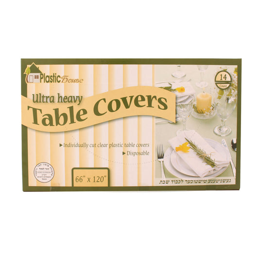 Clear Ultra Heavy Duty Tablecloths 66Ã—120 â€“ 14ct