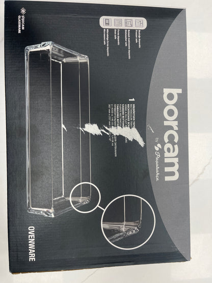 Borcam glass rectangle tray high-quality