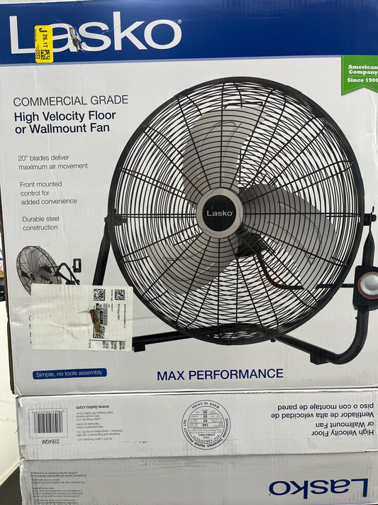 Lasko commercial grade high velocity floor or wall mount fan