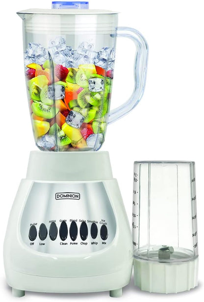 Dominion BlendMax Duo Countertop Blender for Smoothies and Shakes with Food Chopper for Nuts and more