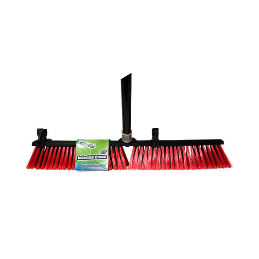24" Industrial Push Broom with 5' Handle