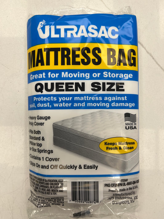 CLEAR MATTRESS BAG 1PK QUEEN