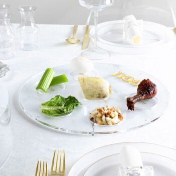 Seder Plate Acrylic Marble