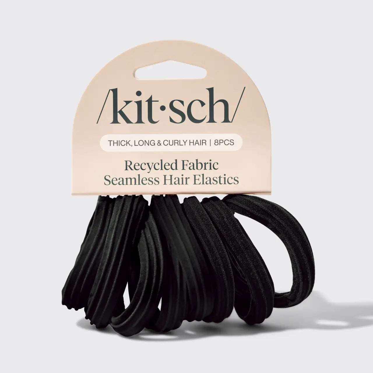 Kit.sch/ thick, long curly hair hair ties 8pk