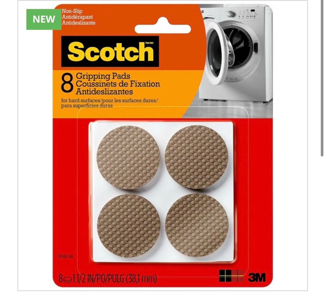 SCOTCH 1.5″ GRIPPING PADS-8/PK