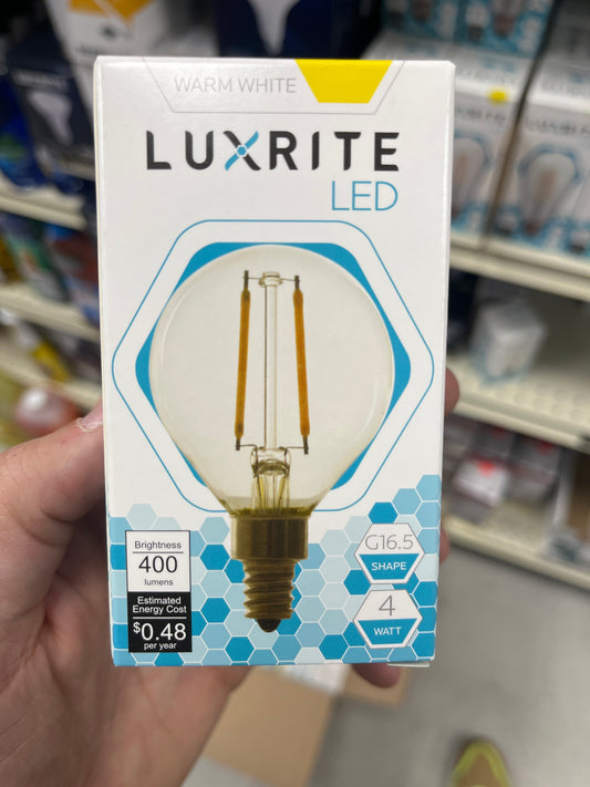 G16.5 LED bulb 27K
