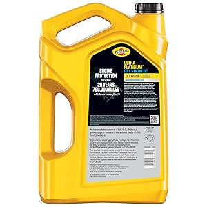 Pennzoil Ultra Platinum Full Synthetic 5W-30 Motor Oil, 5 Quart