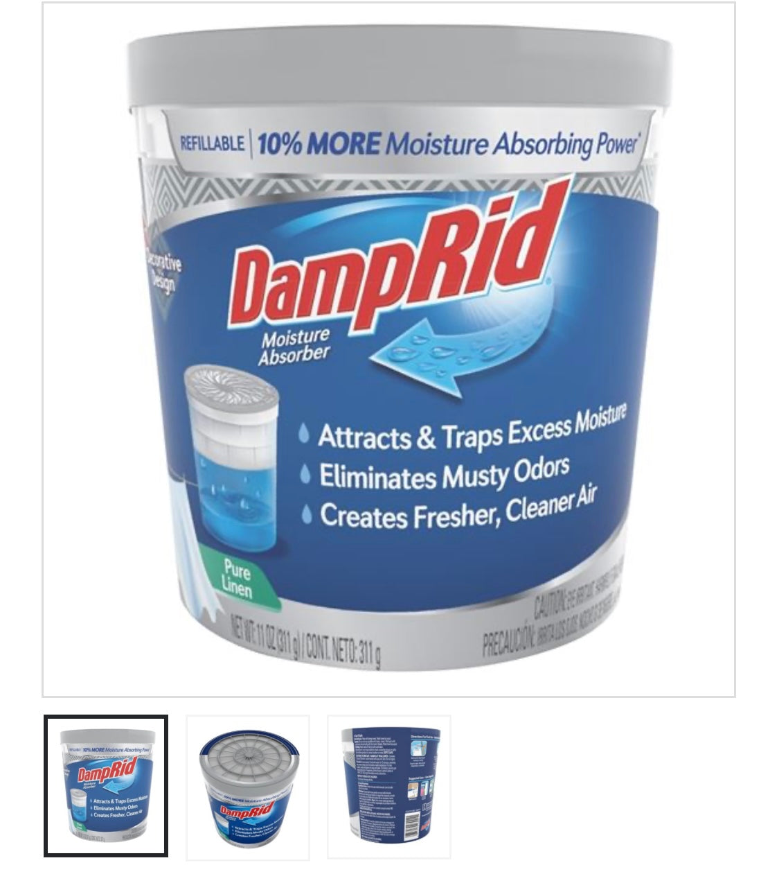 DAMPRID moisture absorber pure linen 11oz￼