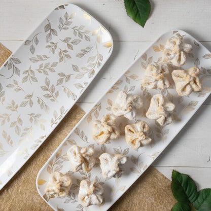 Organic Leaves Tray Rectangle 17.5″
