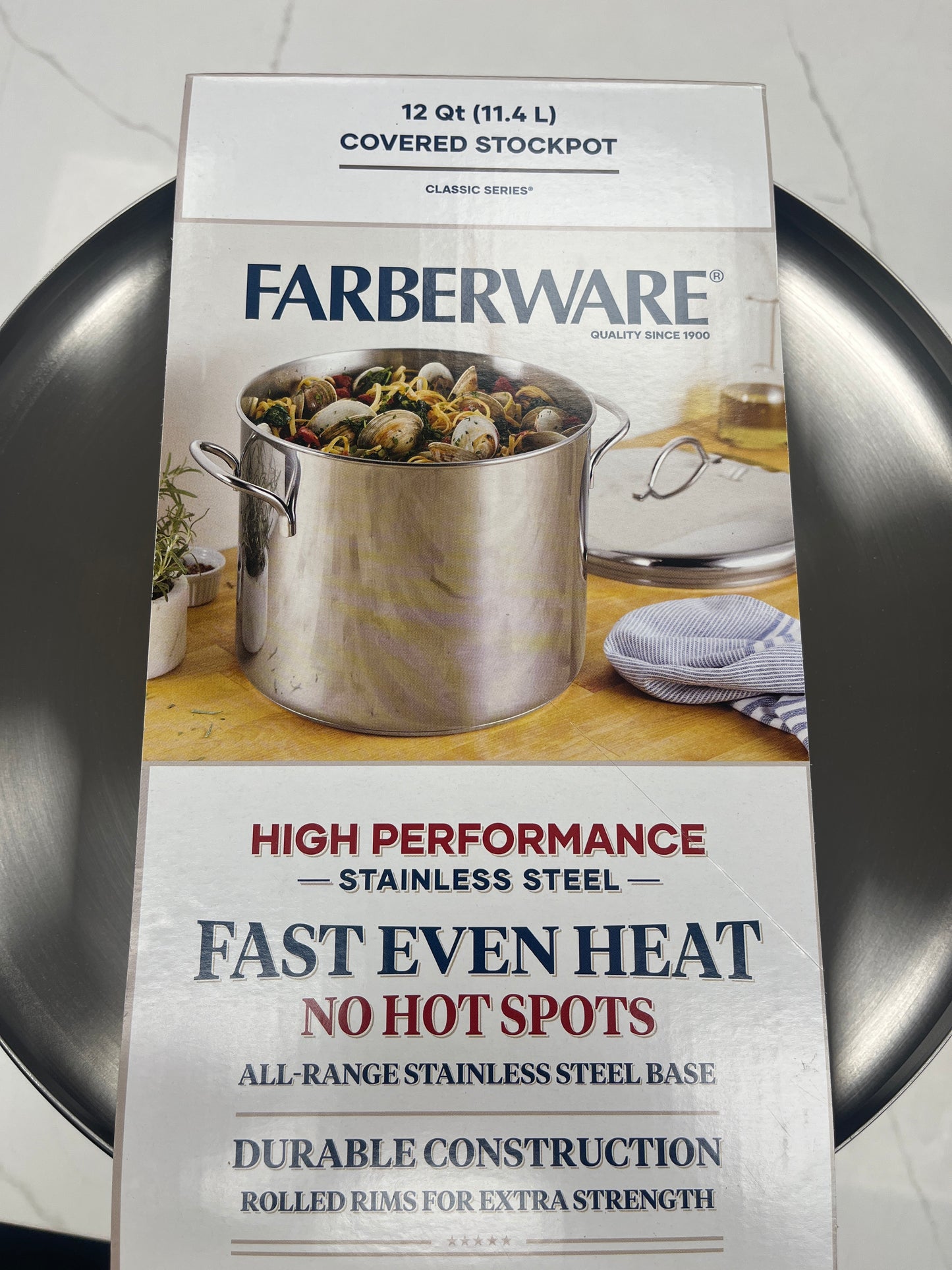 Barware 12 quart stock pot stainless steel