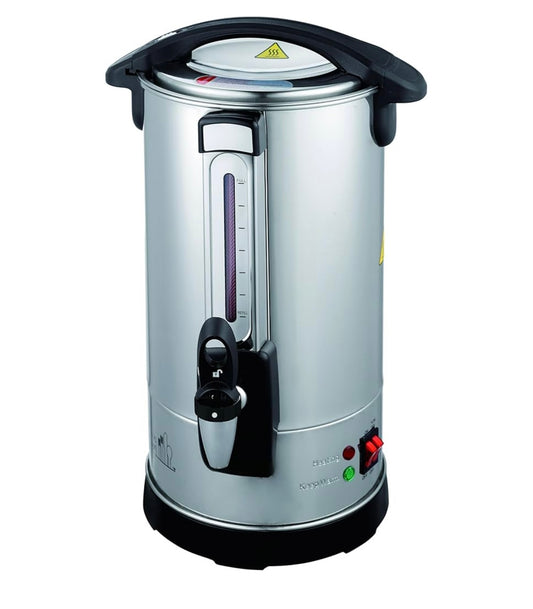 Classic Kitchen 40 Cup Hot Water Boiler Urn with Twisloc™ Safety Locking Tap, Stainless Steel Spout, Stainless Steel Double Wall Circuit Board Heating System allows Instant Reboil.
