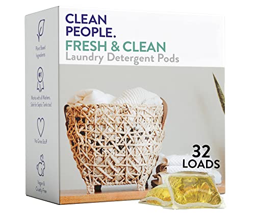 Clean people 32 loads laundry detergent