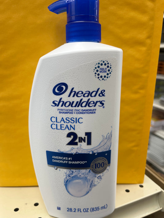 Head and shoulders classic clean 2-1 pump