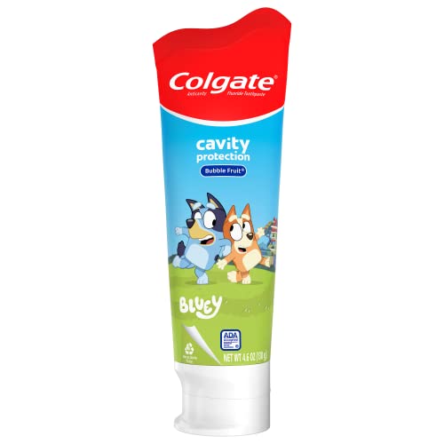 Colgate kids, toothpaste, bubble fruit