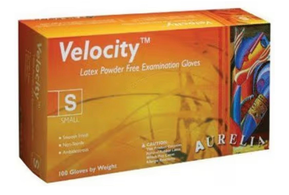 Latex gloves, size large 100 pk