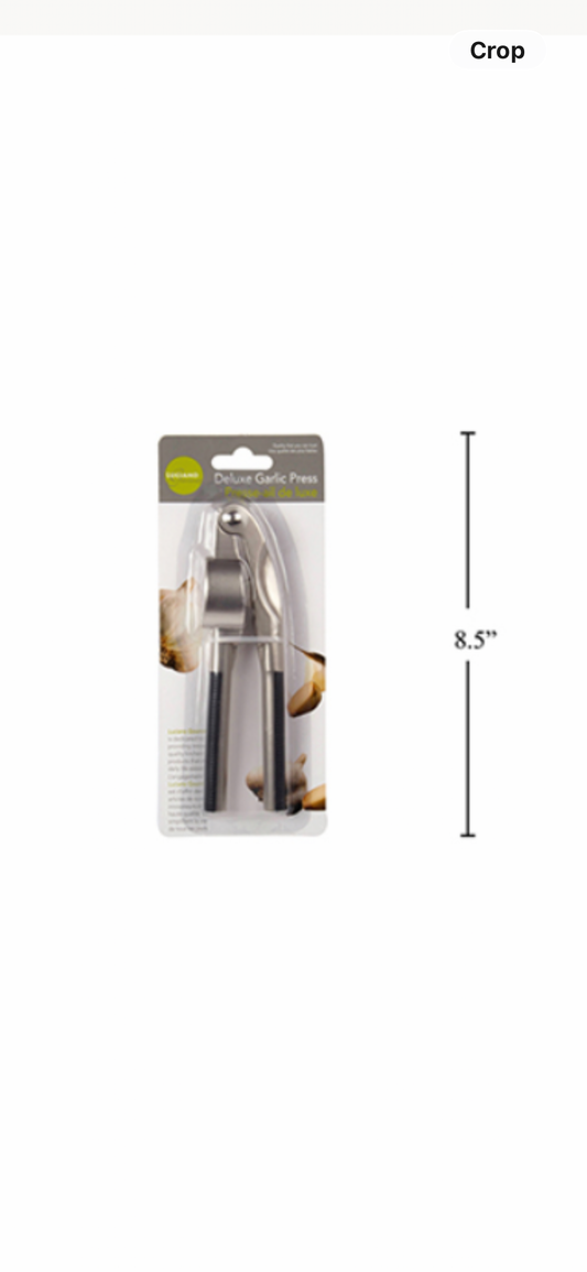 Gourmet, Deluxe Garlic Press and Mincer, Stainless Steel