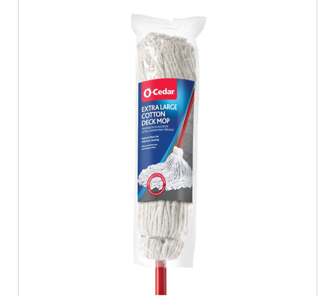 O-CEDAR COTTON DECK MOP X-LARGE