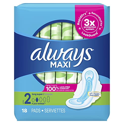 Always maxi pads size 2