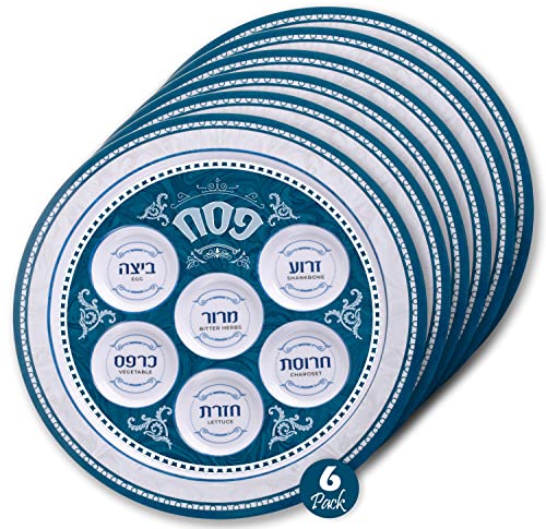 Passover Seder plate marble design plastic