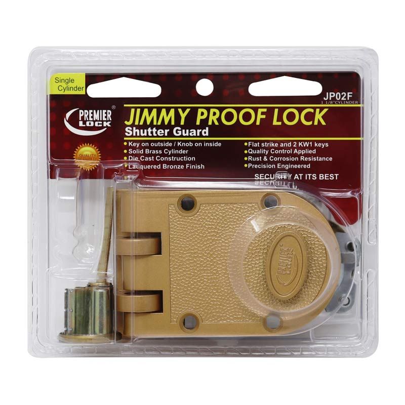 Jimmy proof lock single cylinder