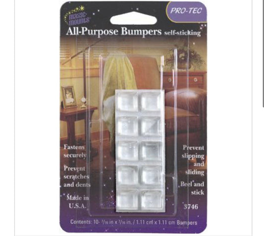 MAGIC MOUNT-BUMPER-CLEAR-SQ- 7/16”