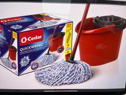 O-cedar quick ring, microfiber, mop&bucket