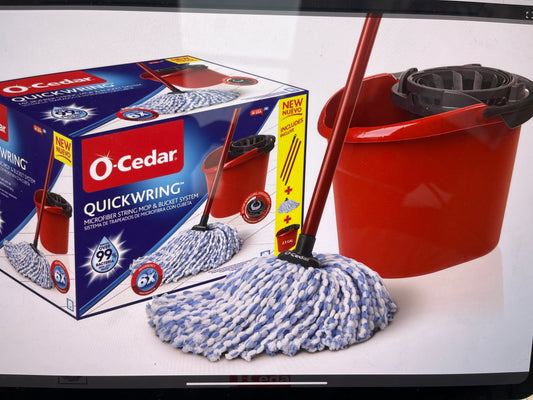 O-cedar quick ring, microfiber, mop&bucket
